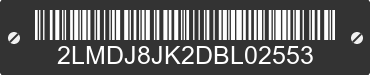 2013 LINCOLN MKX 2LMDJ8JK2DBL02553 VIN decoded
