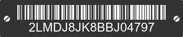 2011 LINCOLN MKX 2LMDJ8JK8BBJ04797 VIN decoded