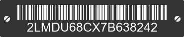 2007 LINCOLN MKX 2LMDU68CX7B638242 VIN decoded