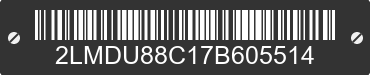 2007 LINCOLN MKX 2LMDU88C17B605514 VIN decoded