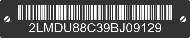 2009 LINCOLN MKX 2LMDU88C39BJ09129 VIN decoded
