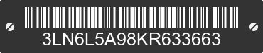 2019 LINCOLN MKZ 3LN6L5A98KR633663 VIN decoded