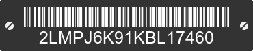 2019 LINCOLN Nautilus 2LMPJ6K91KBL17460 VIN decoded