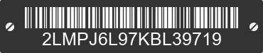 2019 LINCOLN Nautilus 2LMPJ6L97KBL39719 VIN decoded