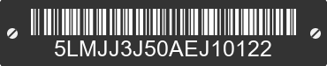 2010 LINCOLN Navigator 5LMJJ3J50AEJ10122 VIN decoded