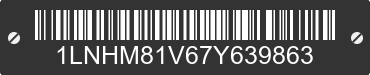 2007 LINCOLN Town Car 1LNHM81V67Y639863 VIN decoded