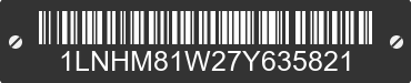 2007 LINCOLN Town Car 1LNHM81W27Y635821 VIN decoded