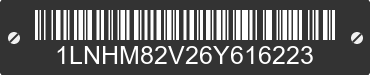 2006 LINCOLN Town Car 1LNHM82V26Y616223 VIN decoded
