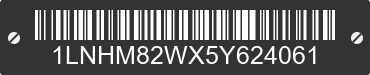 2005 LINCOLN Town Car 1LNHM82WX5Y624061 VIN decoded