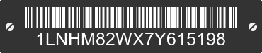 2007 LINCOLN Town Car 1LNHM82WX7Y615198 VIN decoded