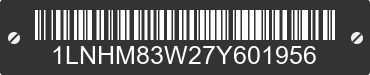 2007 LINCOLN Town Car 1LNHM83W27Y601956 VIN decoded