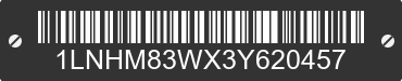 2003 LINCOLN Town Car 1LNHM83WX3Y620457 VIN decoded