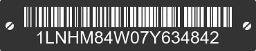 2007 LINCOLN Town Car 1LNHM84W07Y634842 VIN decoded