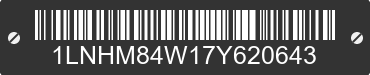 2007 LINCOLN Town Car 1LNHM84W17Y620643 VIN decoded