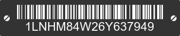 2006 LINCOLN Town Car 1LNHM84W26Y637949 VIN decoded