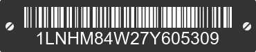 2007 LINCOLN Town Car 1LNHM84W27Y605309 VIN decoded