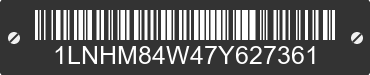 2007 LINCOLN Town Car 1LNHM84W47Y627361 VIN decoded