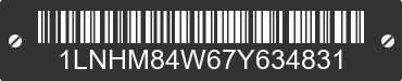 2007 LINCOLN Town Car 1LNHM84W67Y634831 VIN decoded
