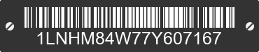 2007 LINCOLN Town Car 1LNHM84W77Y607167 VIN decoded