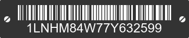 2007 LINCOLN Town Car 1LNHM84W77Y632599 VIN decoded