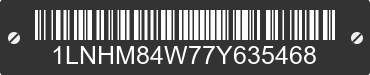 2007 LINCOLN Town Car 1LNHM84W77Y635468 VIN decoded