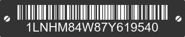 2007 LINCOLN Town Car 1LNHM84W87Y619540 VIN decoded