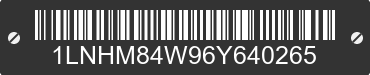 2006 LINCOLN Town Car 1LNHM84W96Y640265 VIN decoded