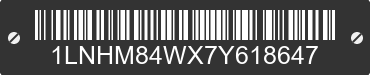 2007 LINCOLN Town Car 1LNHM84WX7Y618647 VIN decoded