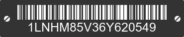 2006 LINCOLN Town Car 1LNHM85V36Y620549 VIN decoded