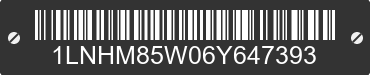 2006 LINCOLN Town Car 1LNHM85W06Y647393 VIN decoded