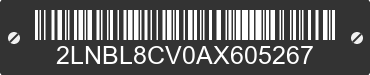 2010 LINCOLN Town Car 2LNBL8CV0AX605267 VIN decoded