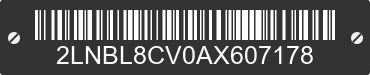 2010 LINCOLN Town Car 2LNBL8CV0AX607178 VIN decoded