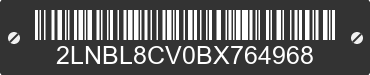 2011 LINCOLN Town Car 2LNBL8CV0BX764968 VIN decoded