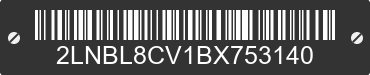 2011 LINCOLN Town Car 2LNBL8CV1BX753140 VIN decoded