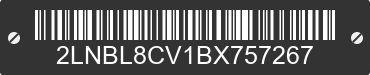 2011 LINCOLN Town Car 2LNBL8CV1BX757267 VIN decoded