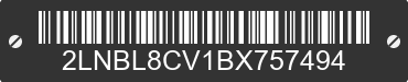2011 LINCOLN Town Car 2LNBL8CV1BX757494 VIN decoded