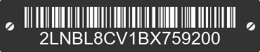 2011 LINCOLN Town Car 2LNBL8CV1BX759200 VIN decoded