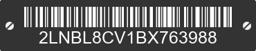 2011 LINCOLN Town Car 2LNBL8CV1BX763988 VIN decoded