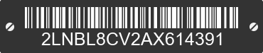 2010 LINCOLN Town Car 2LNBL8CV2AX614391 VIN decoded
