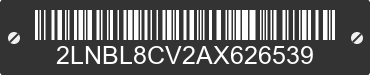 2010 LINCOLN Town Car 2LNBL8CV2AX626539 VIN decoded