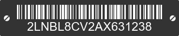 2010 LINCOLN Town Car 2LNBL8CV2AX631238 VIN decoded
