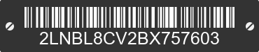 2011 LINCOLN Town Car 2LNBL8CV2BX757603 VIN decoded