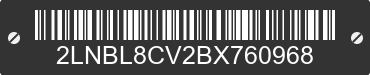 2011 LINCOLN Town Car 2LNBL8CV2BX760968 VIN decoded