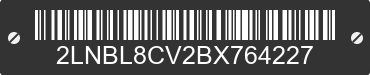 2011 LINCOLN Town Car 2LNBL8CV2BX764227 VIN decoded