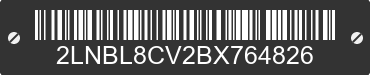 2011 LINCOLN Town Car 2LNBL8CV2BX764826 VIN decoded
