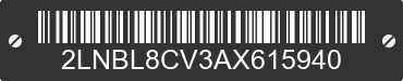 2010 LINCOLN Town Car 2LNBL8CV3AX615940 VIN decoded