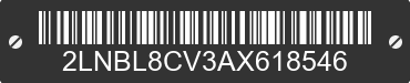 2010 LINCOLN Town Car 2LNBL8CV3AX618546 VIN decoded