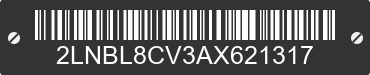 2010 LINCOLN Town Car 2LNBL8CV3AX621317 VIN decoded