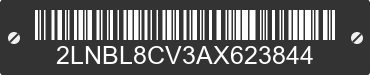 2010 LINCOLN Town Car 2LNBL8CV3AX623844 VIN decoded