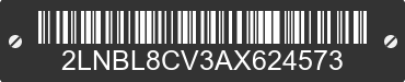2010 LINCOLN Town Car 2LNBL8CV3AX624573 VIN decoded